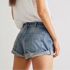 We the free beginners luck denim shorts